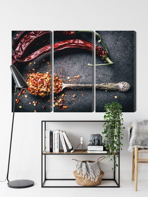 Ljuddämpande tavla - Dried chili peppers