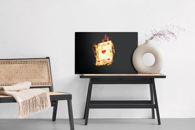 Ljuddämpande tavla - Ace in flames