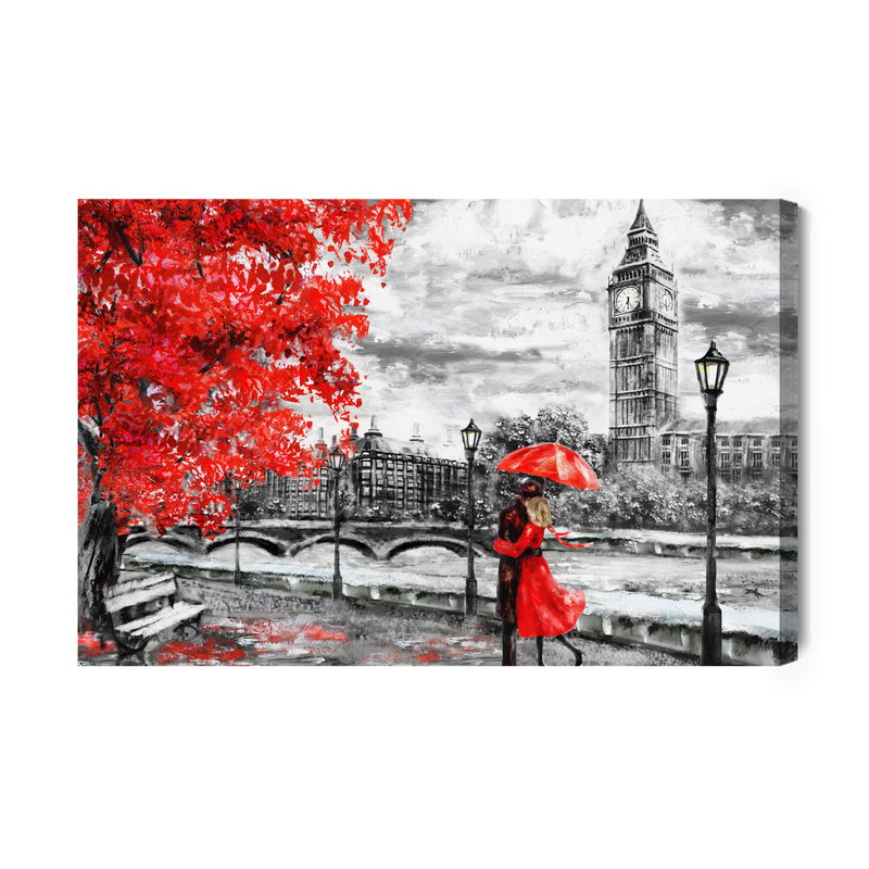 Ljuddämpande tavla - Lovers admiring the London