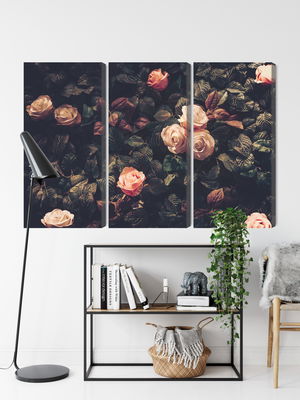 Ljuddämpande tavla - Pastel roses in vintage style