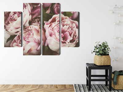 Ljuddämpande tavla - Delicate vintage peony