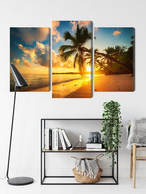 Ljuddämpande tavla - Tropical beach in punta