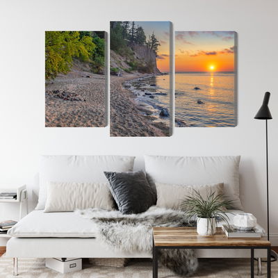 Ljuddämpande tavla - Sunset on the baltic sea