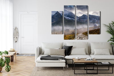 Ljuddämpande tavla - Misty landscape with hala