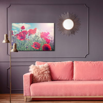 Ljuddämpande tavla - Poppies in the sun