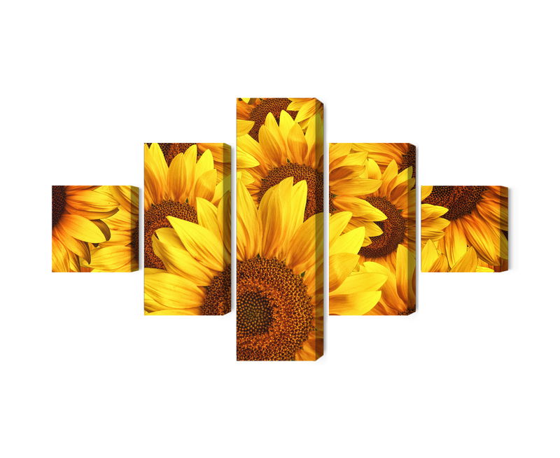 Ljuddämpande tavla - 3d sunflower flowers