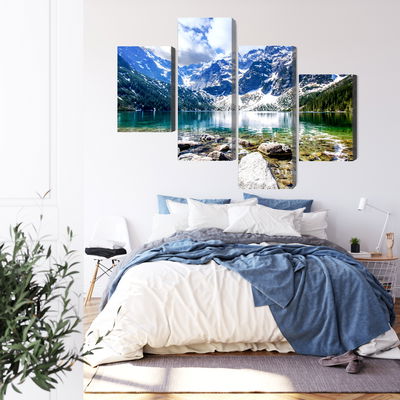 Ljuddämpande tavla - Lake morskie oko 3d