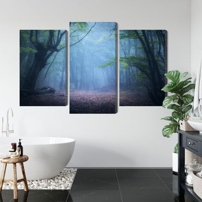 Ljuddämpande tavla - Hazy 3d forest landscape