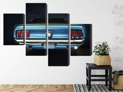 Ljuddämpande tavla - The back of an old ford