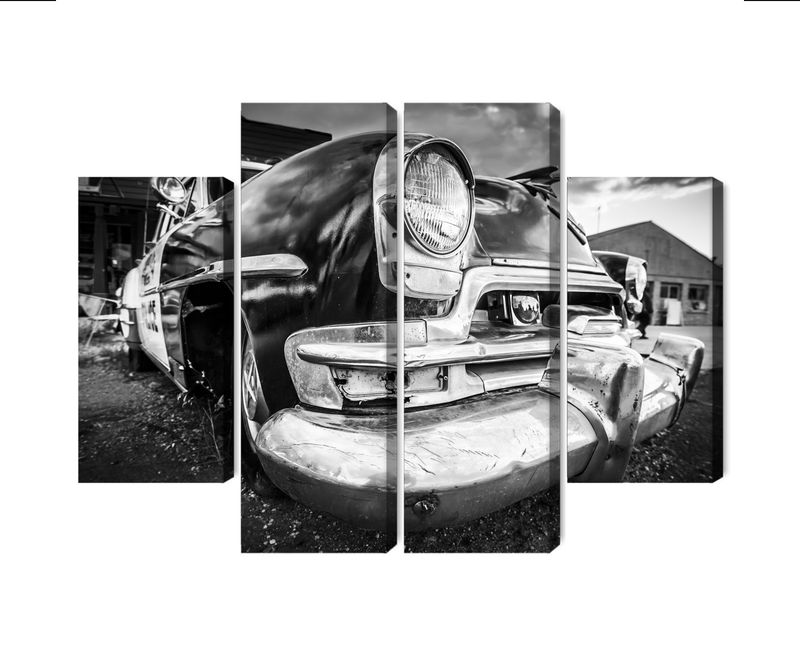 Ljuddämpande tavla - Black and white american