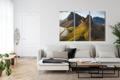 Ljuddämpande tavla - 3d aerial view of icelandic