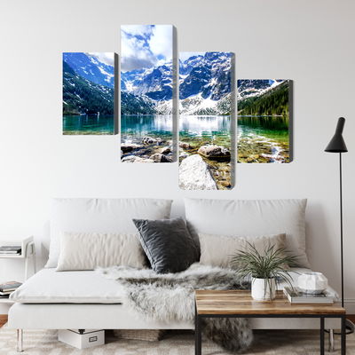 Ljuddämpande tavla - Lake morskie oko 3d