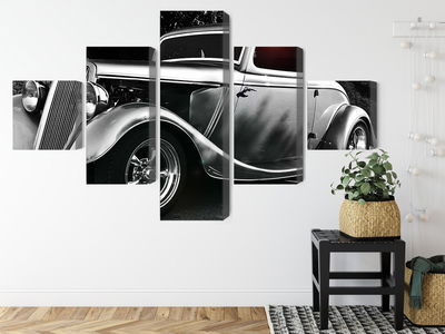 Ljuddämpande tavla - Vintage style hot rod car