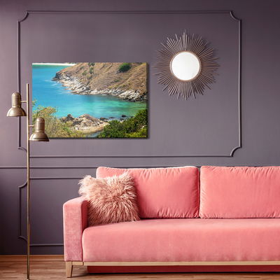 Ljuddämpande tavla - Azure sea and coast