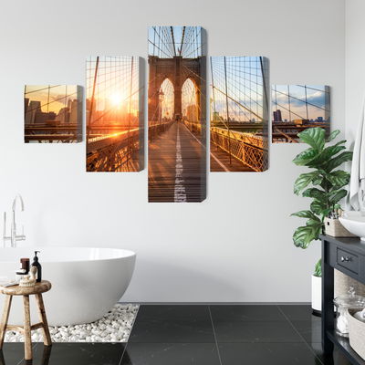 Ljuddämpande tavla - Brooklyn bridge in New York