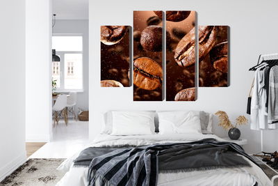 Ljuddämpande tavla - Brown coffee beans