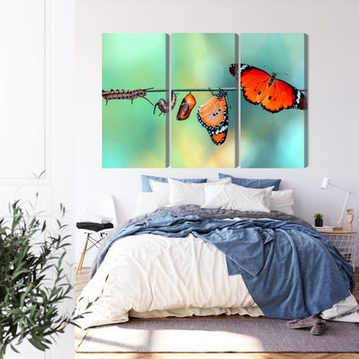 Ljuddämpande tavla - Colorful caterpillars