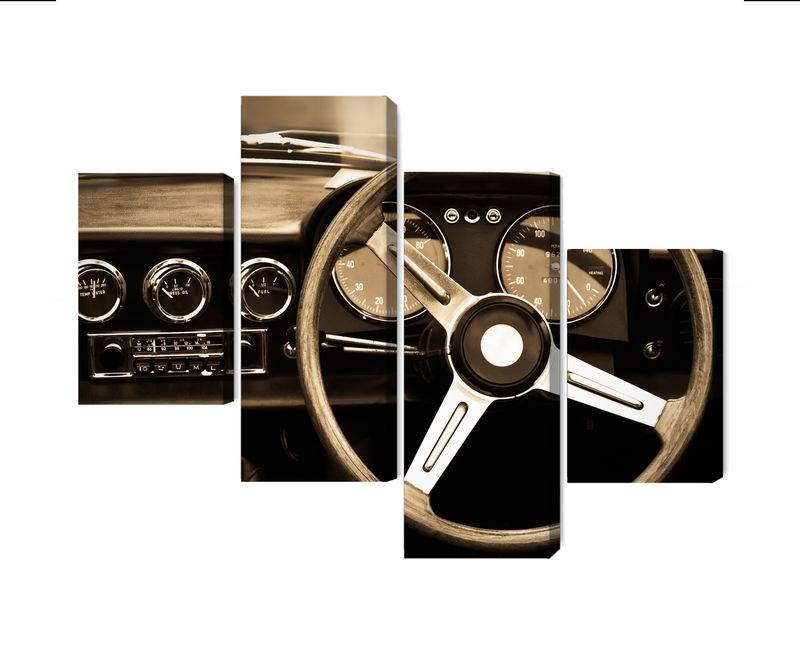 Ljuddämpande tavla - The dashboard of an antique