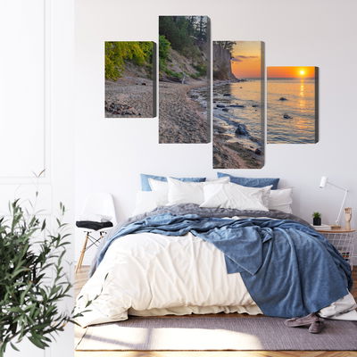Ljuddämpande tavla - Sunset on the baltic sea