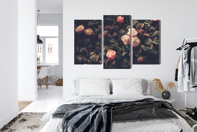 Ljuddämpande tavla - Pastel roses in vintage style