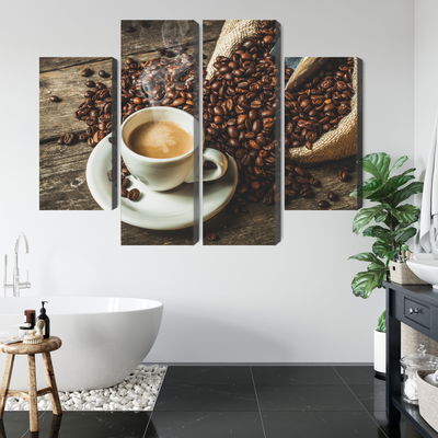 Ljuddämpande tavla - A cup of hot coffee