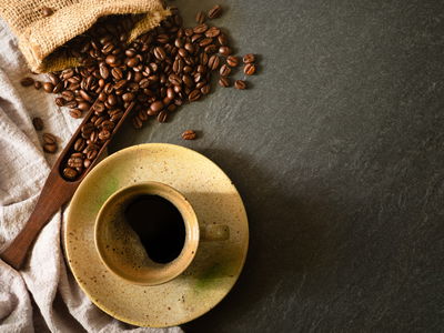 Ljuddämpande tavla - Coffee with milk foam