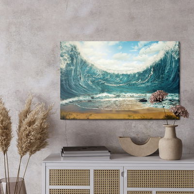 Ljuddämpande tavla - Abstract sea