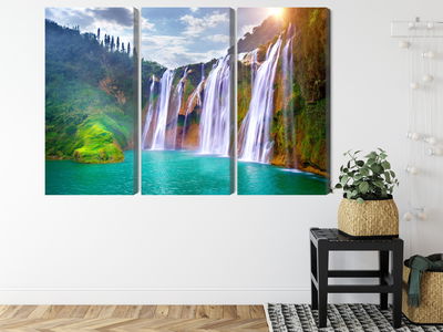 Ljuddämpande tavla - The waterfall in luoping