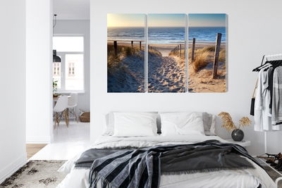 Ljuddämpande tavla - North sea beach 3d