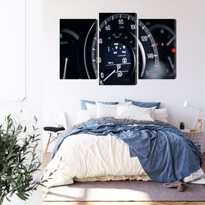 Ljuddämpande tavla - Modern car speedometer