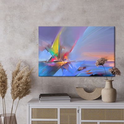 Ljuddämpande tavla - Abstract boat