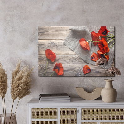 Ljuddämpande tavla - Red poppies