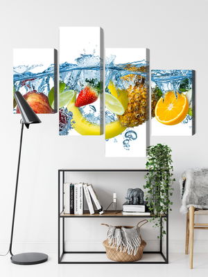 Ljuddämpande tavla - Fresh fruit in the water