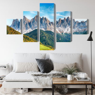 Ljuddämpande tavla - Dolomites mountain range