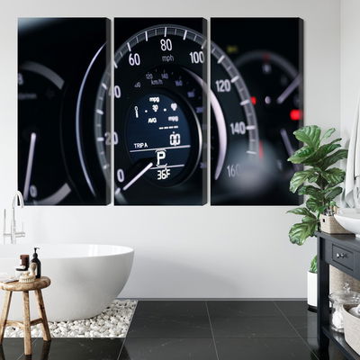 Ljuddämpande tavla - Modern car speedometer