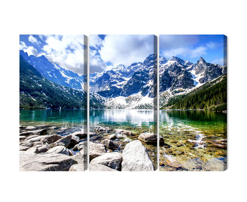 Ljuddämpande tavla - Lake morskie oko 3d