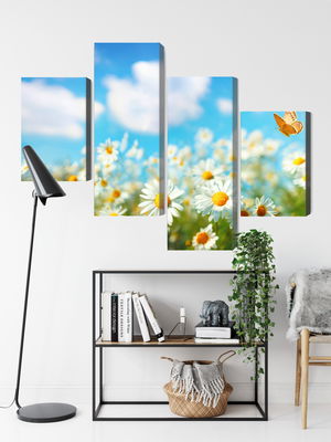 Ljuddämpande tavla - 3d daisy field