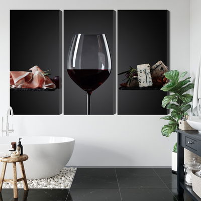 Ljuddämpande tavla - A glass of red wine