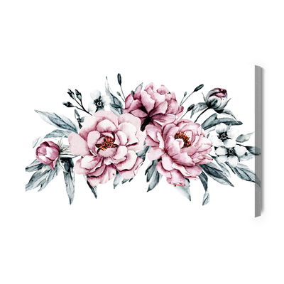 Ljuddämpande tavla - Composition of peony flowers