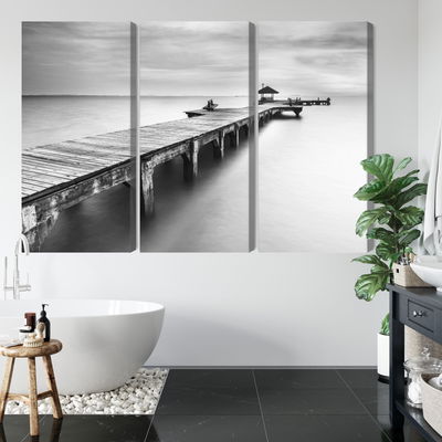 Ljuddämpande tavla - Wooden pier