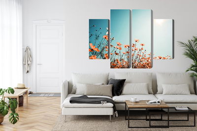 Ljuddämpande tavla - Field flowers in the sun