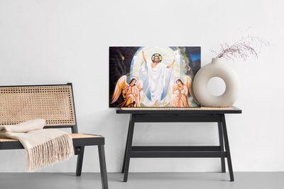 Ljuddämpande tavla - Jesus icon with angels