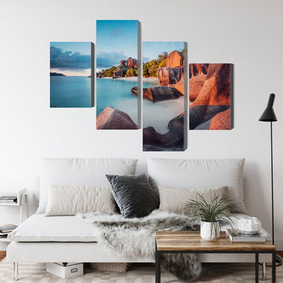 Ljuddämpande tavla - Beach in seychelles