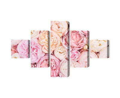 Ljuddämpande tavla - Blooming flowers in pastel