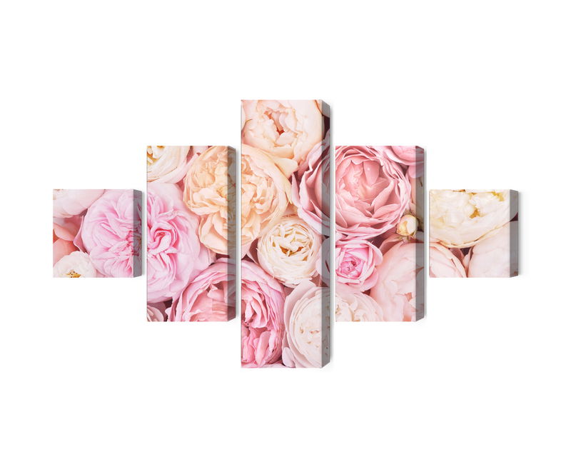 Ljuddämpande tavla - Blooming flowers in pastel