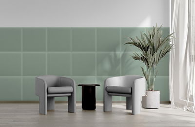 Firkantet lydabsorber - fløjl