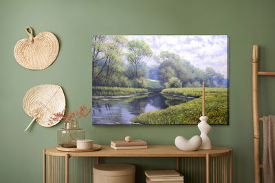 Ljuddämpande tavla - River in the forest