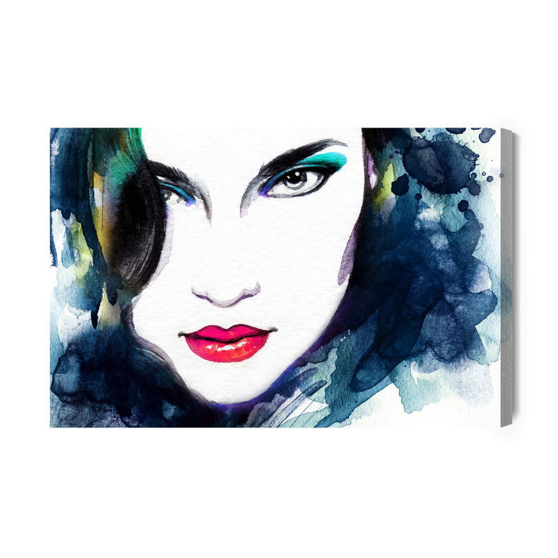 Ljuddämpande tavla - A female face