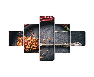 Ljuddämpande tavla - Dried chili peppers