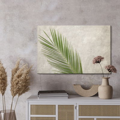 Ljuddämpande tavla - Palm leaf on a concrete